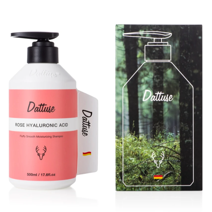 Dattuse玫瑰玻尿酸莲松柔润洗发水鱼子酱角蛋白发膜深层留香