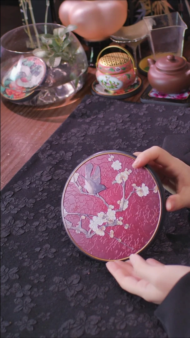 壹藏贰宝喜上眉梢图案大垫子一片