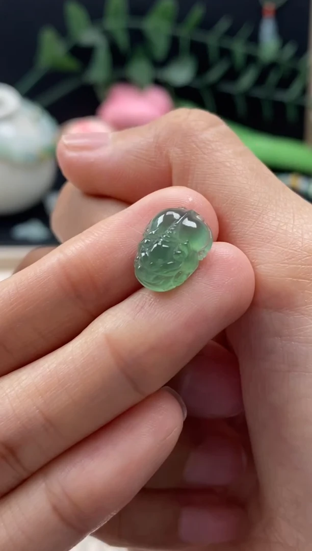 【闪购商品】翡翠颈饰未镶嵌翡翠冰绿貔貅