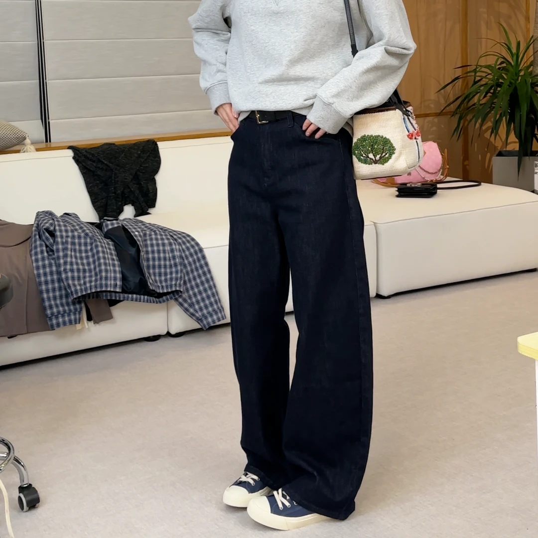 【简约复古弯刀裤】JYKZ57073显瘦百搭休闲日常简约新款弯刀裤