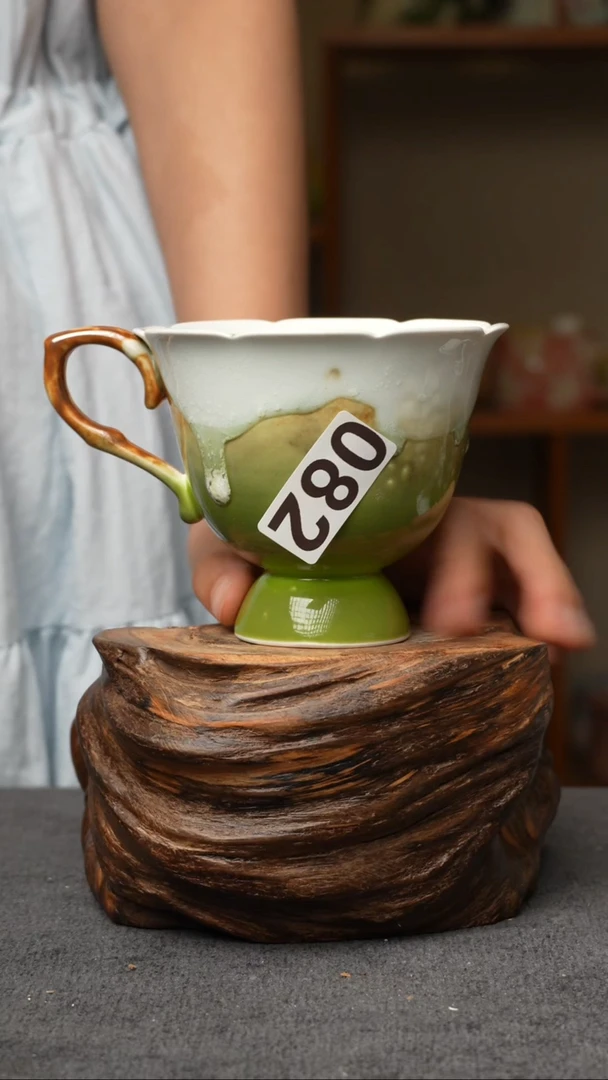 杯子082景德镇手创颜色釉杯（食品级）微瑕