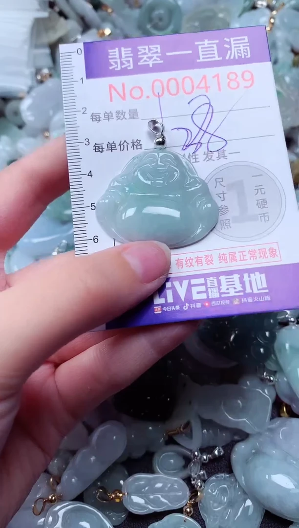 吊坠(不含链)未镶嵌翡翠4189
