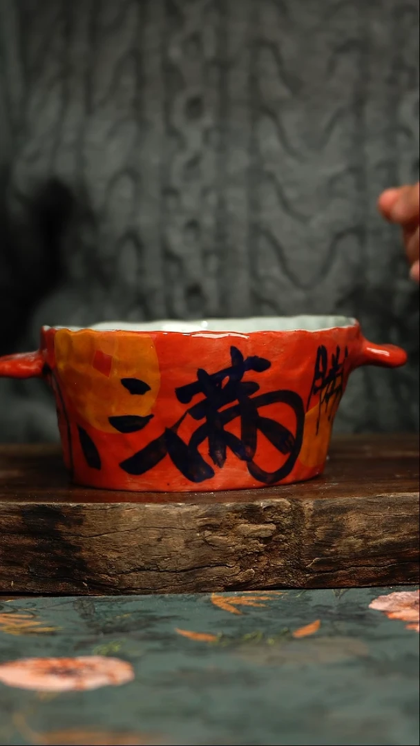 【闪购商品】杯杯釉下彩手工手绘同款陶器