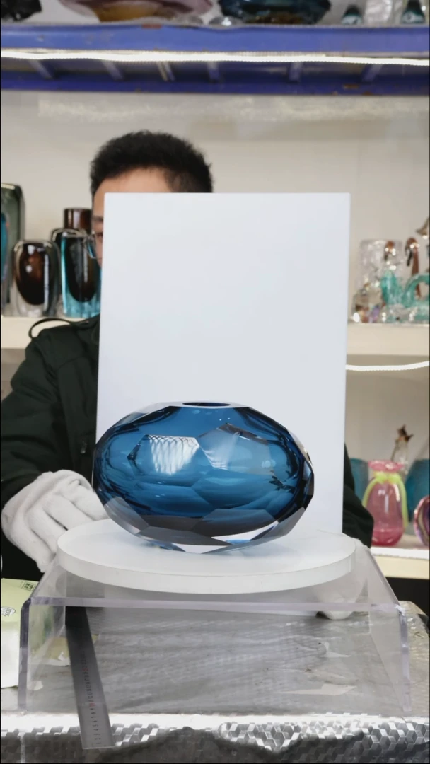 【闪购商品】琉璃【幻彩】高14精品琉璃正常手工痕迹