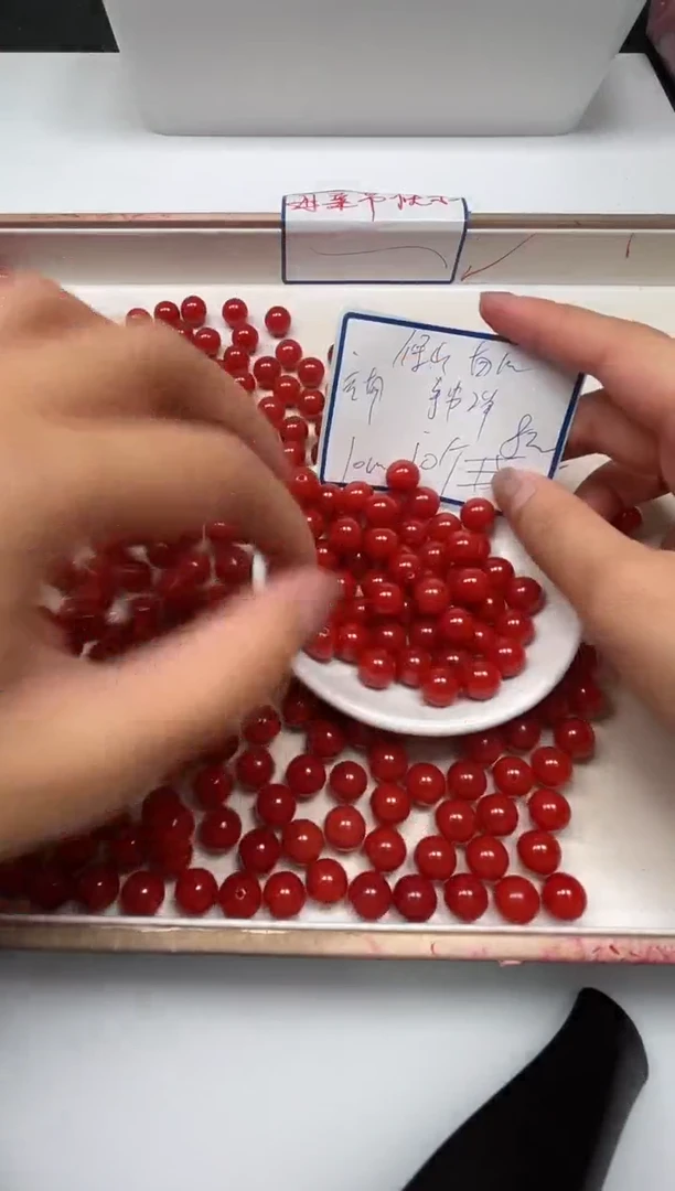 南红玛瑙散珠未镶嵌C634 天然南红10mm10个8元