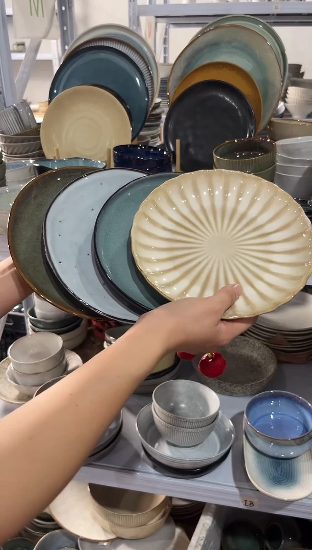 陶瓷外贸尾货瑕疵满20包邮X4 小盘组合