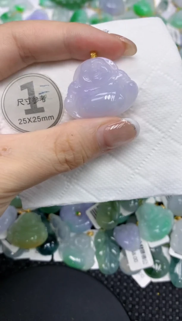 颈饰18K金镶嵌翡翠111111111