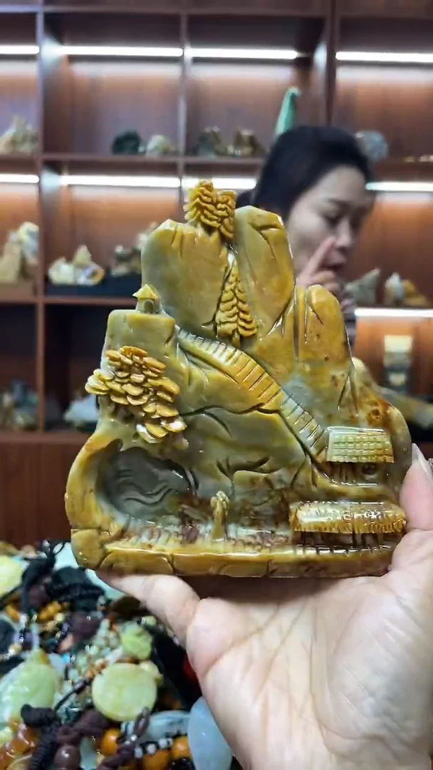 未镶嵌岫玉摆件