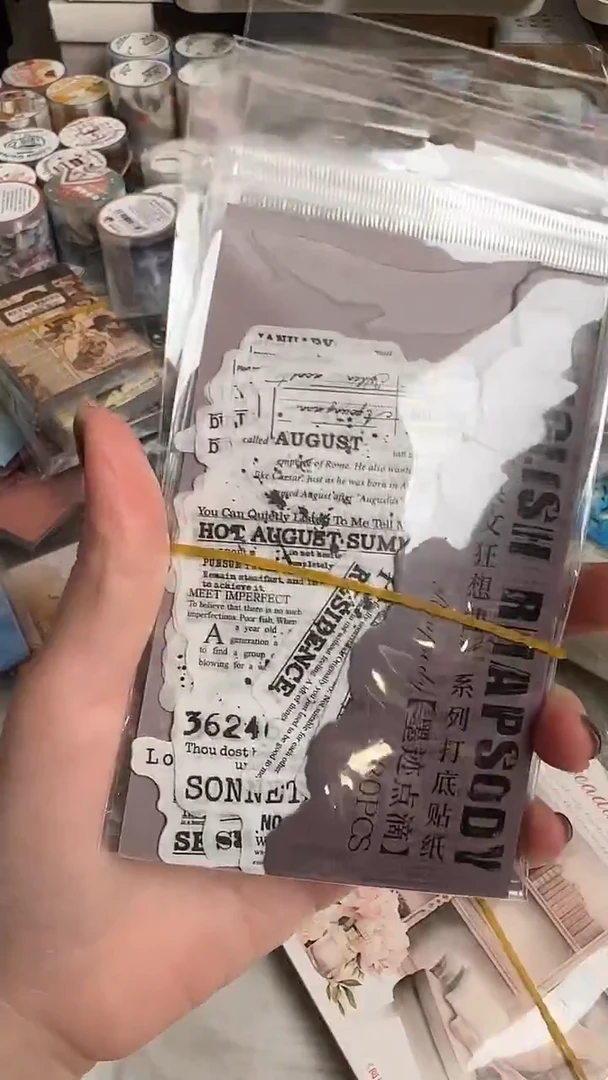 英文狂想曲贴纸 5款