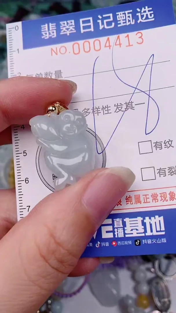 翡翠未镶嵌颈饰00004413