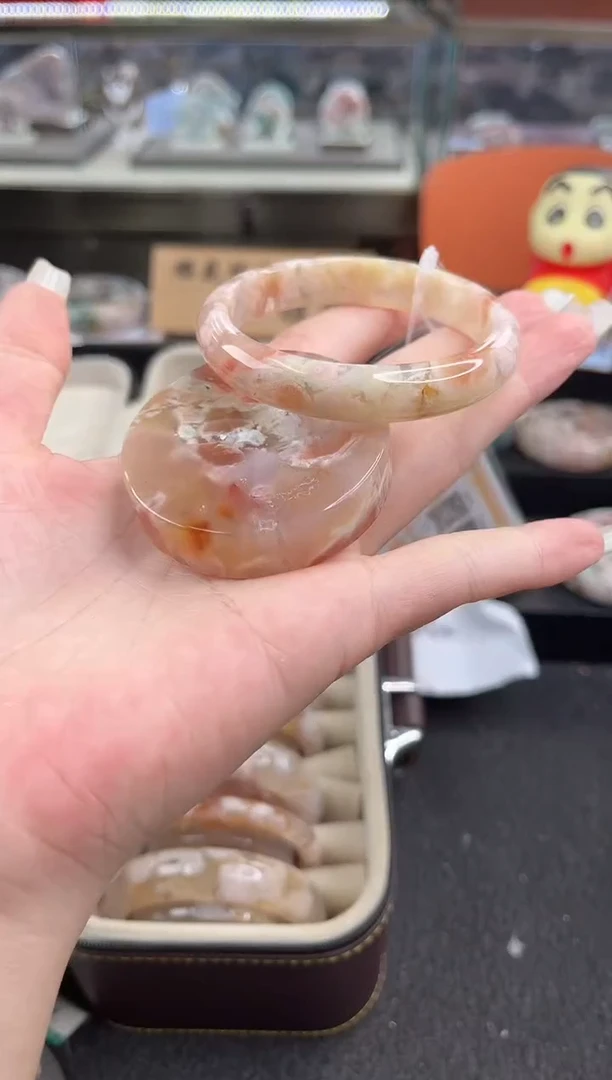 未镶嵌手镯石英质玉52圈口 （赠品镯心）3330184