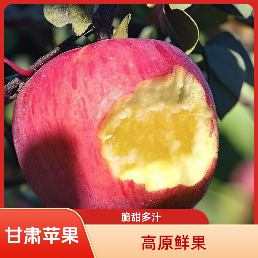 甘肃正宗高原富士冰糖心苹果脆甜多汁当季新鲜水果时令当季鲜果
