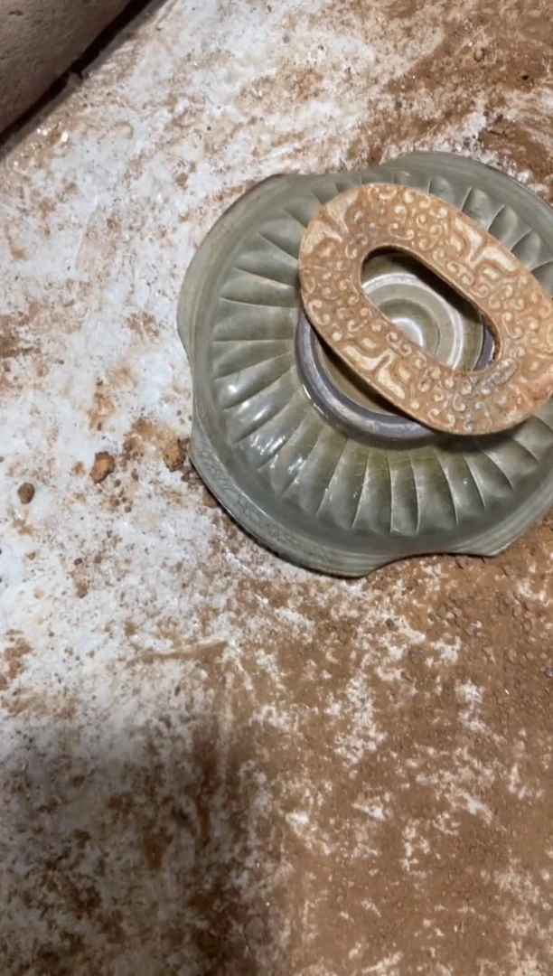 瓷片手工，手绘，陶瓷