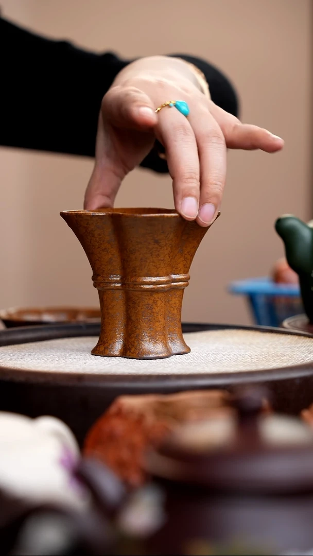 茶壶紫砂柴烧幸运草金樽