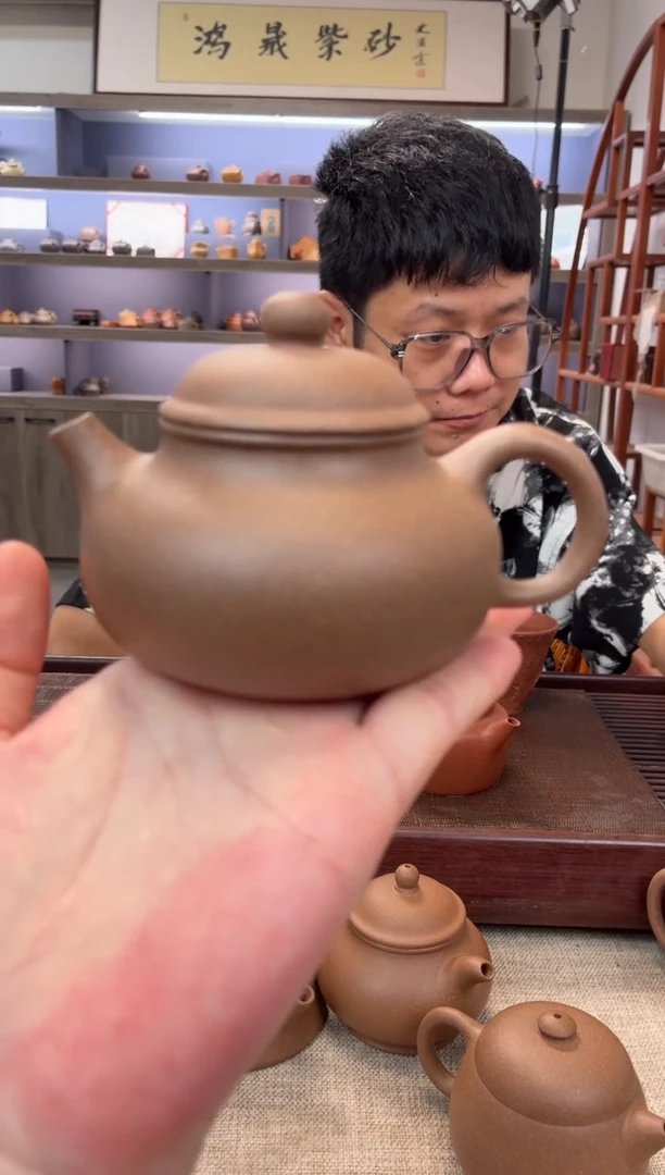 茶壶紫砂芝麻绿 容天