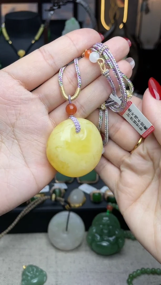 【闪购商品】琥珀颈饰未镶嵌吊坠