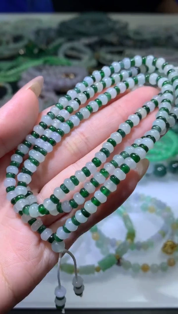未镶嵌定制翡翠毛货  长串 卡5