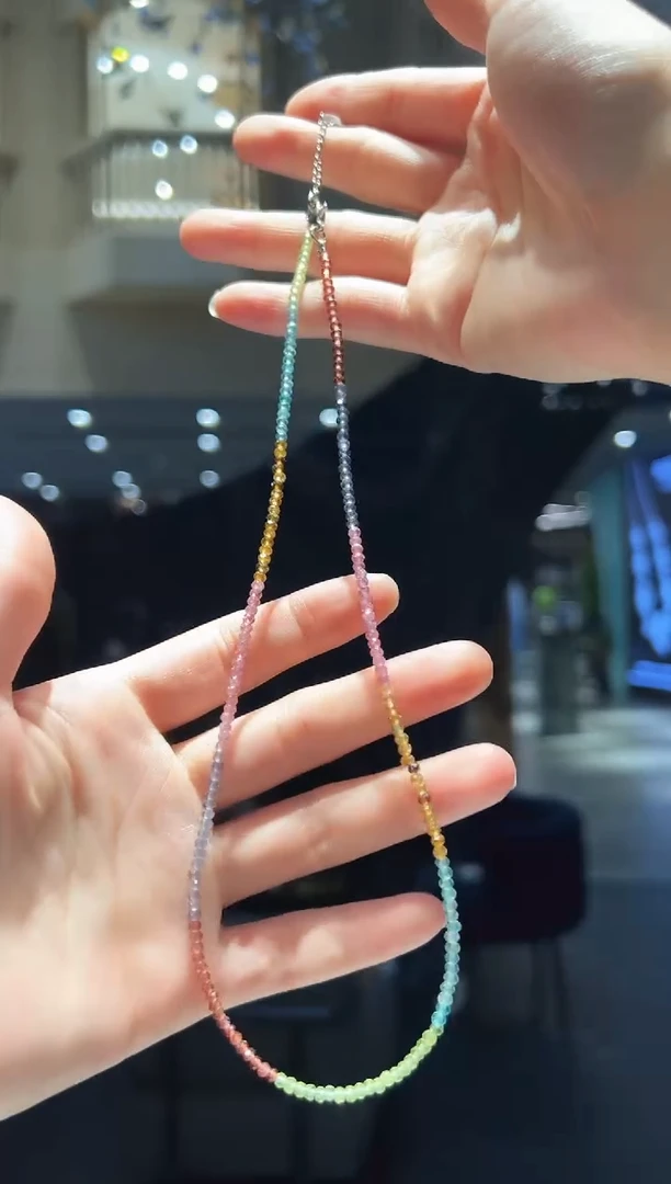 【闪购商品】碧玺颈饰银S925镶嵌19】多样性发其一