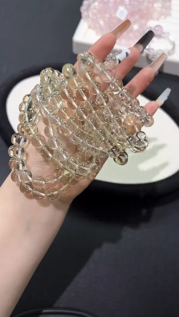 水晶手串未镶嵌67c多样性发其一【1条】默认微瑕9mm