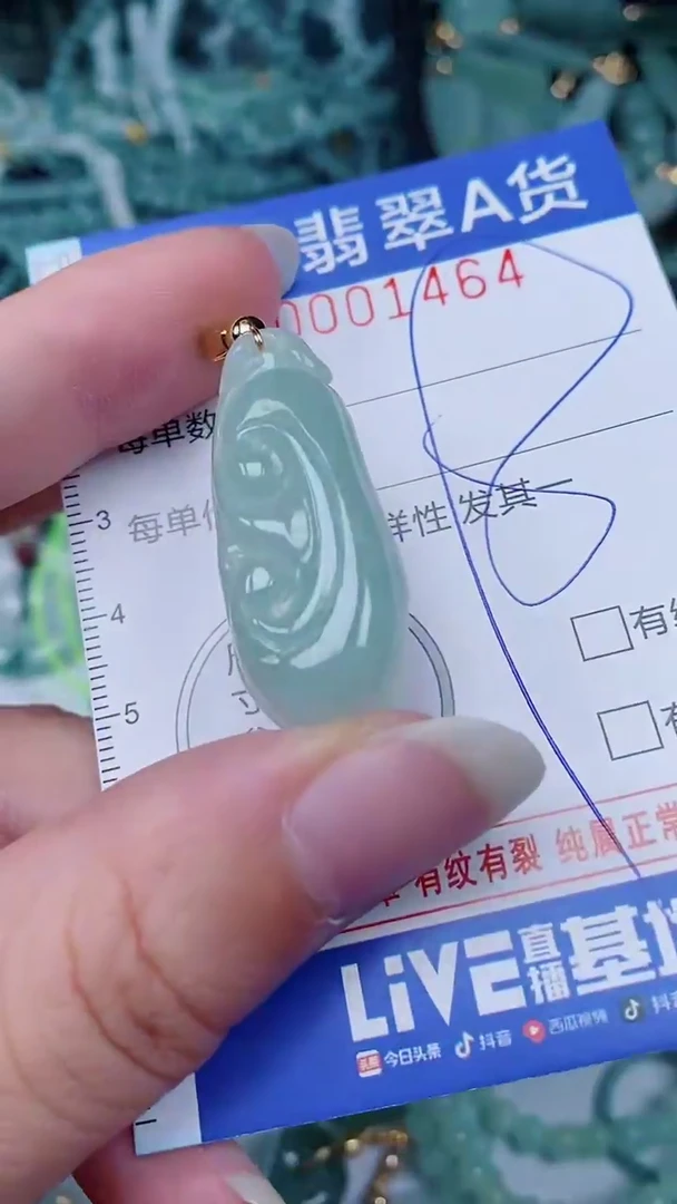 翡翠未镶嵌颈饰00001464