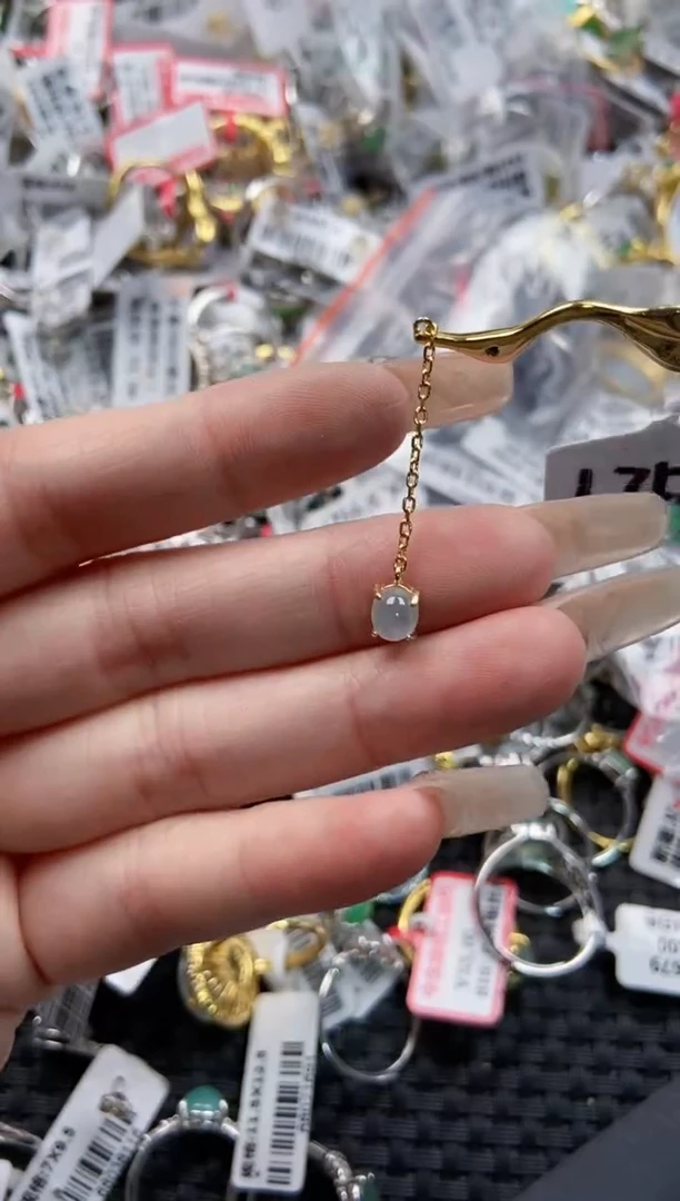 银S925镶嵌戒指翡翠7777   1