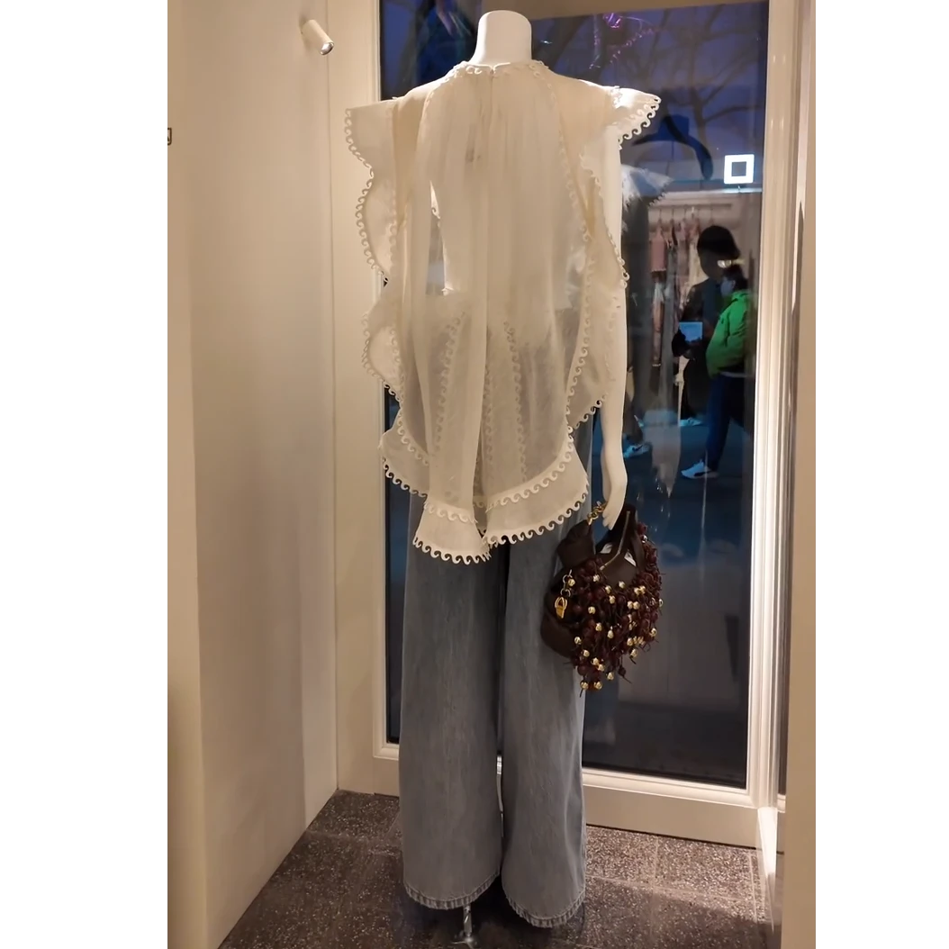 2025夏季新款度假仙女裙摆时尚气质上衣配显瘦高腰休闲裤两件套