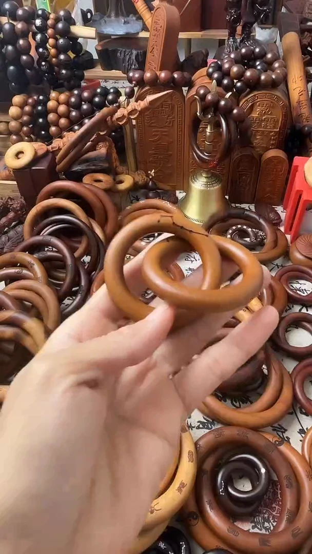 枣木闫*乾坤圈枣木40圈口一物一拍