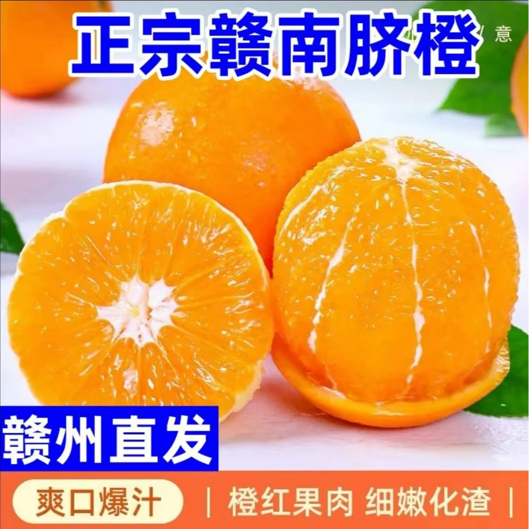 带箱10斤正宗赣南脐橙新鲜橙子现摘现发香甜多汁手剥橙新鲜水果