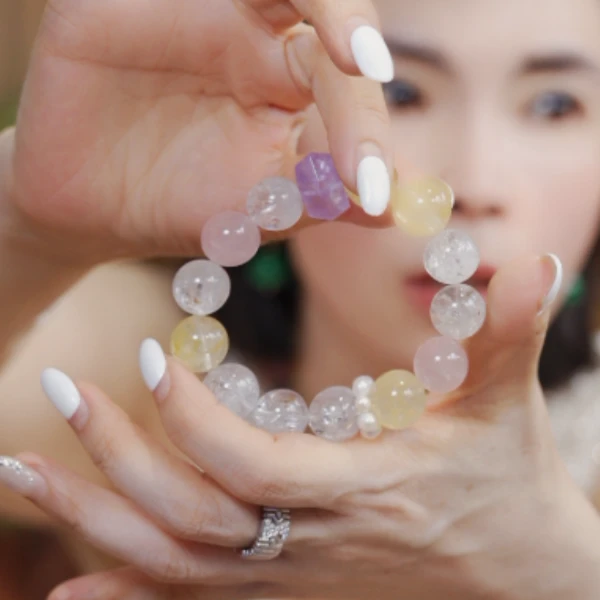 合成金属琉璃手链 天然糖果色饰品29AB235350