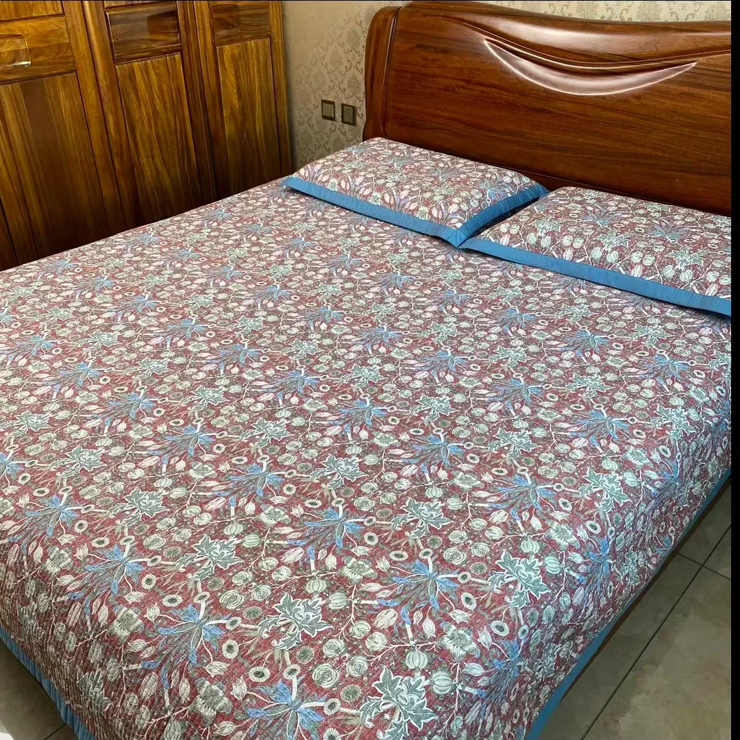 繁花绮梦200*230莫代尔棉绗缝床盖