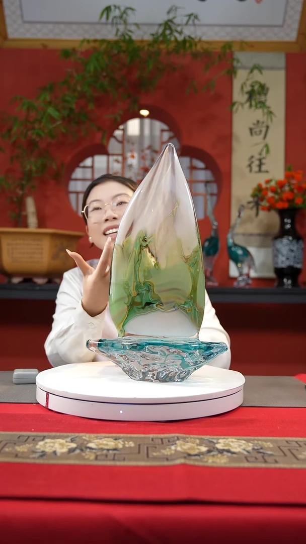 【闪购商品】琉璃手工艺品帆船