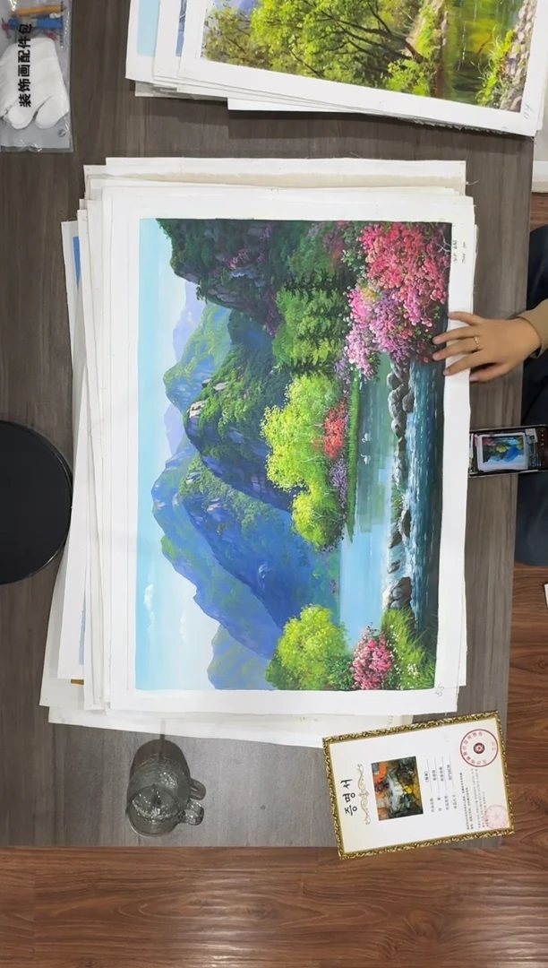 油画【65号】约50*70cm丨朝鲜原创纯手绘孤品油画丨顺丰包邮