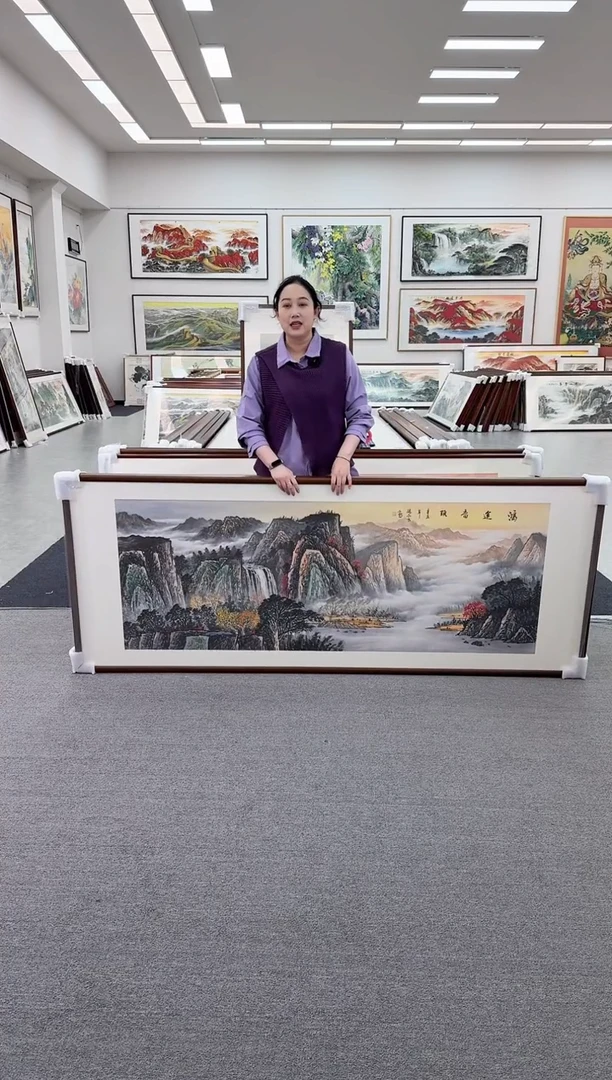 国画手绘  219*88   鸿运当头