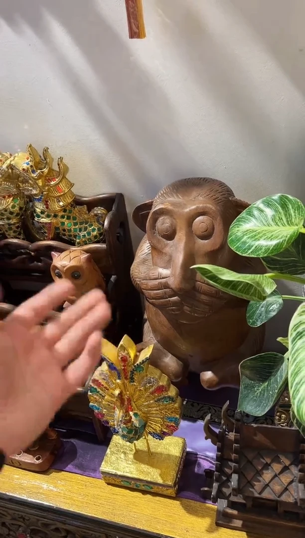 木直播间同款猴子摆件