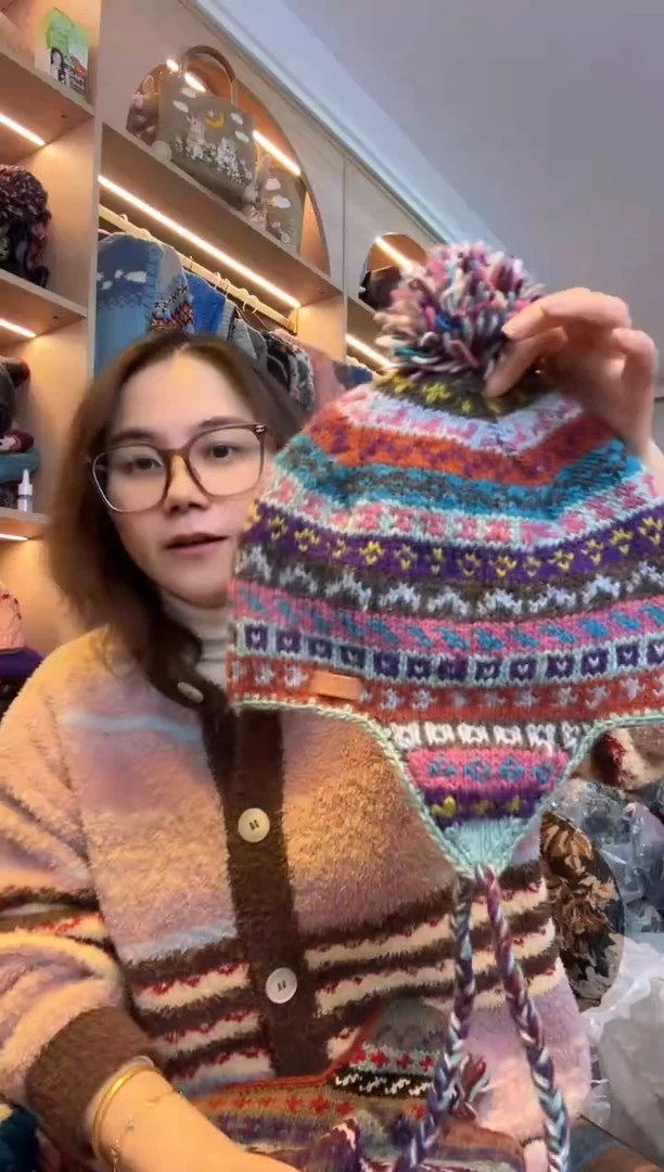 羊毛M****e百羊毛护耳帽B092