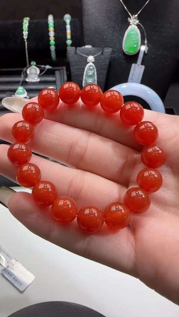 【闪购商品】玛瑙/玉髓手串未镶嵌玛瑙珠串