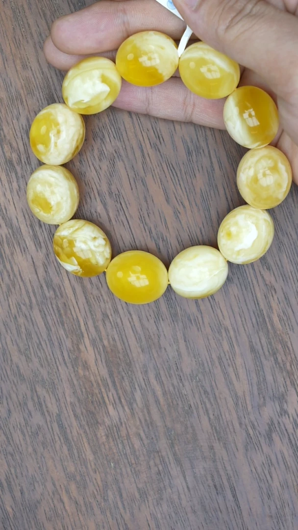 【闪购商品】琥珀裸石未镶嵌蜜蜡米珠手串