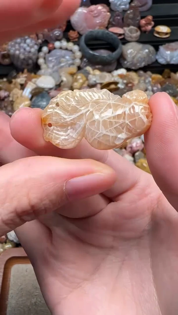 颈饰未镶嵌硅化珊瑚（珊瑚玉）179