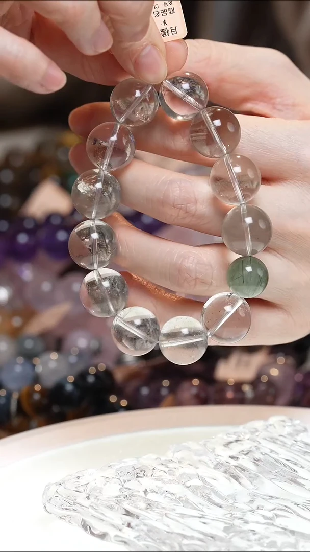 未镶嵌手串水晶绿幽灵手串·DD0025DE604L357