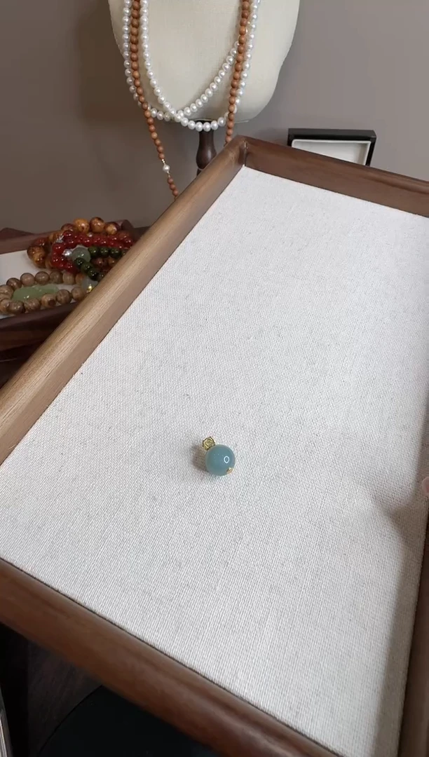 吊坠(不含链)银S925镶嵌翡翠301