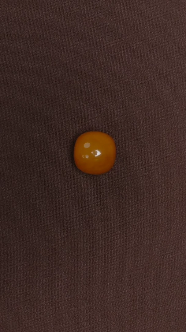裸石琥珀未镶嵌焦皮桶珠19mm