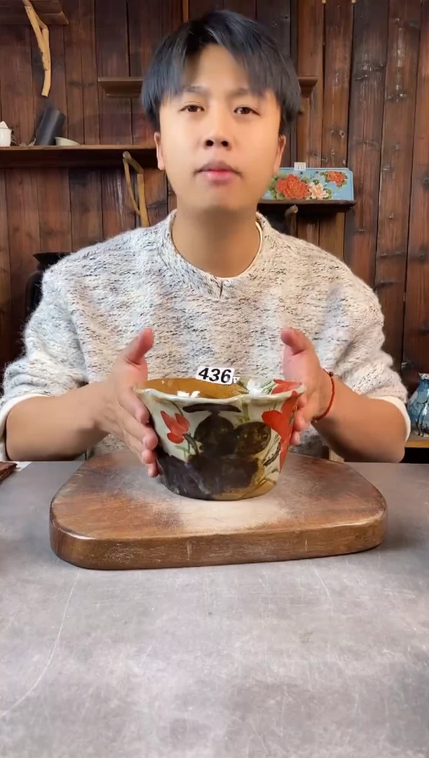 碗436开窑上新 手工手绘