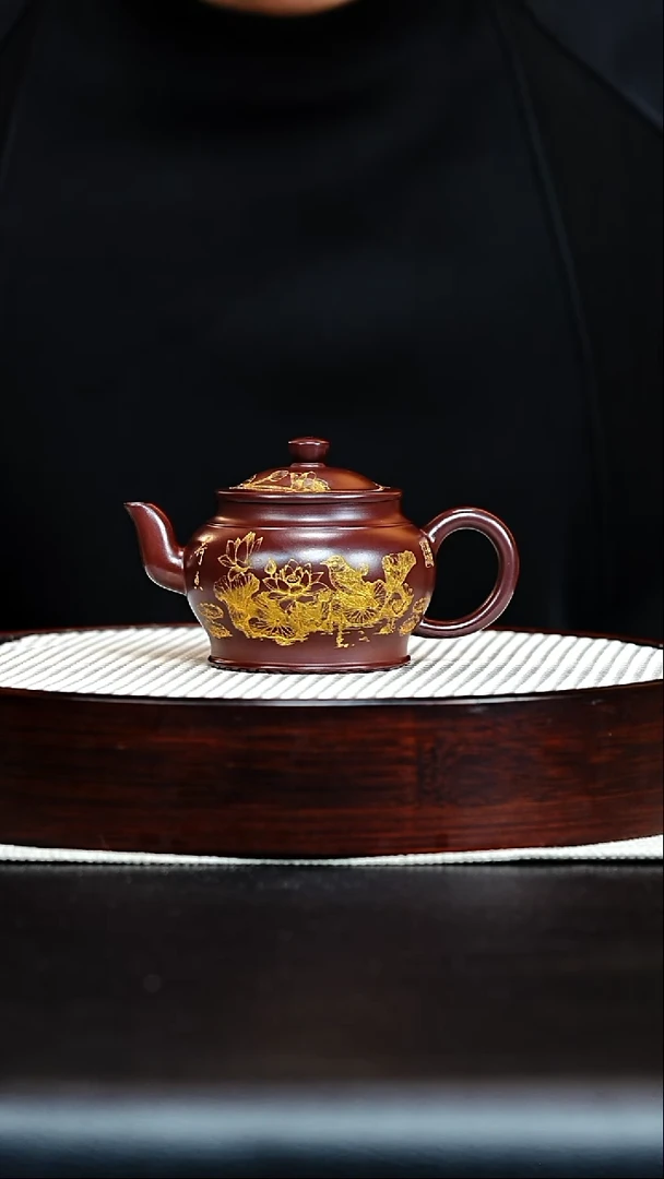 茶壶紫砂宜兴原矿紫砂 龙血砂