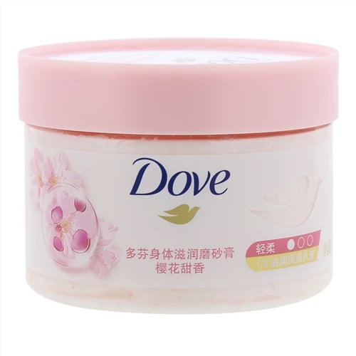 DOVE/多芬身体滋润磨砂膏粉色 樱花甜香 298g