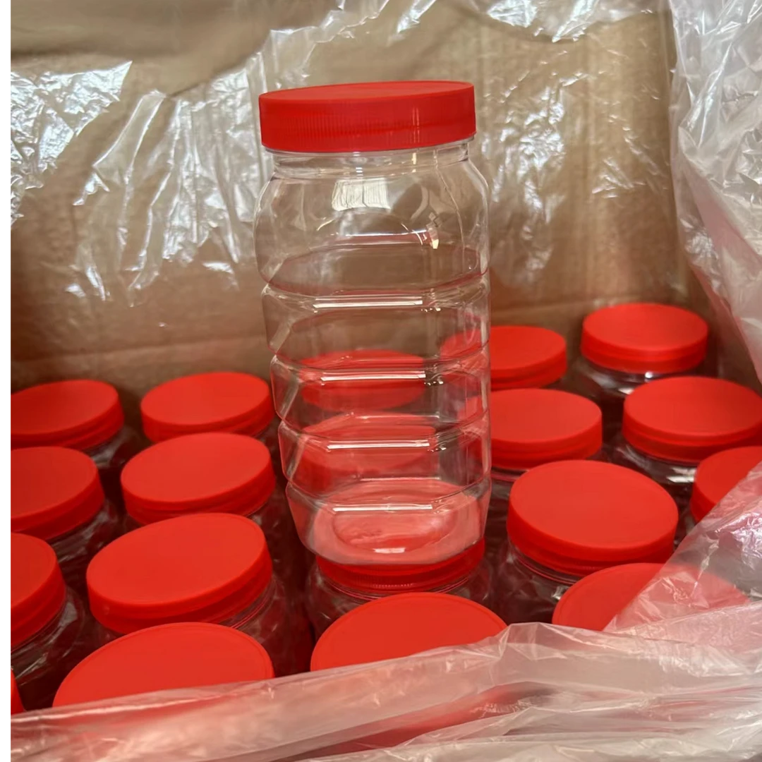 密封罐瓶圆形泡菜罐子2斤蜂蜜瓶带盖食品罐塑瓶加厚酒瓶储物罐子