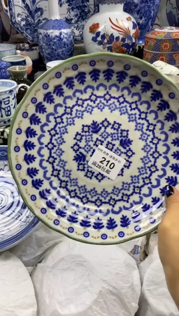 瓷片张***?瓷色工艺品品品品210