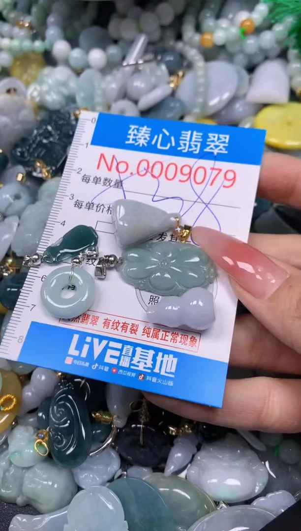 【闪购商品】翡翠颈饰未镶嵌含绳0009079