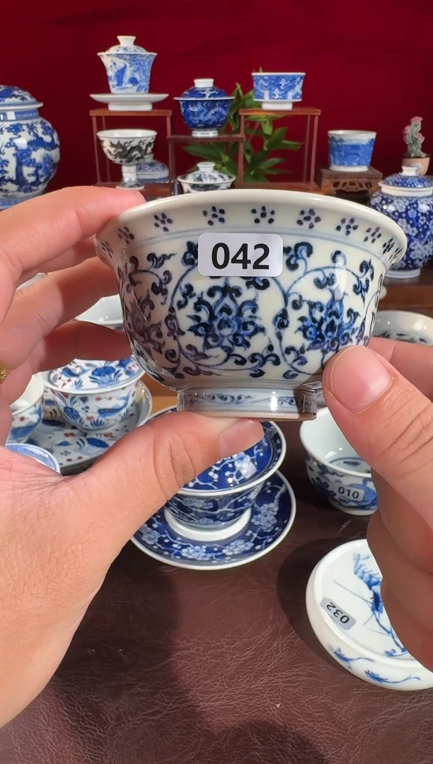 不二说瓷纯手绘杯-042