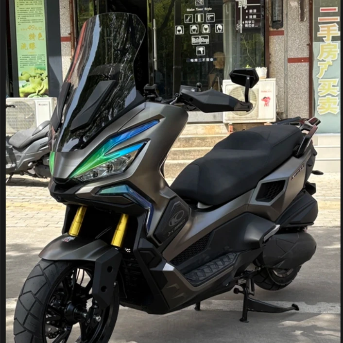 适用光阳赛艇X350改装前风挡x350加高挡风玻璃挡雨防风挡风板配件