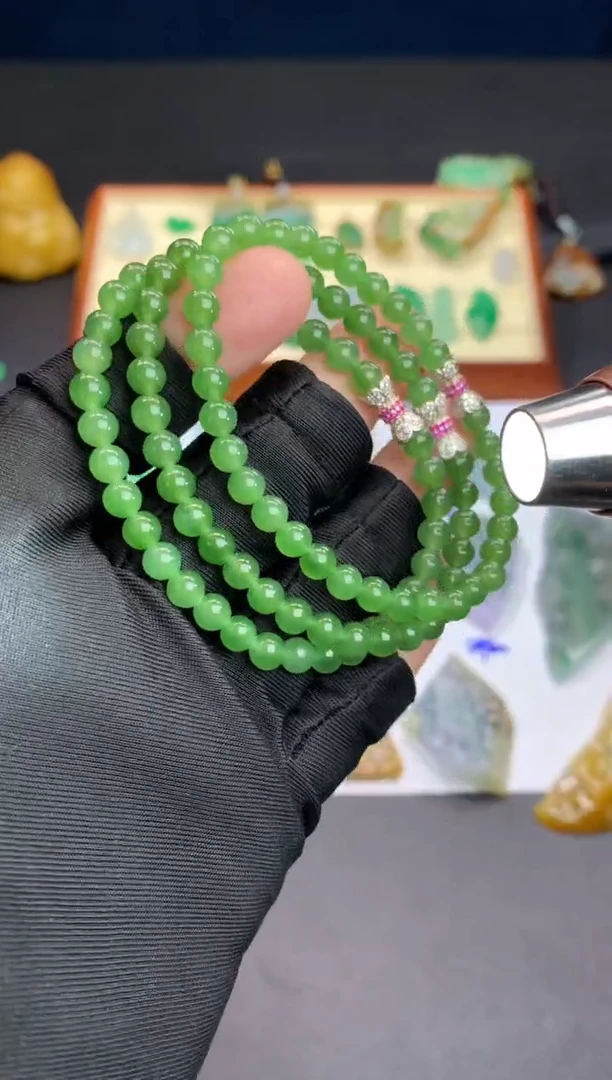 手链未镶嵌和田玉（碧玉）多样性发货发一个